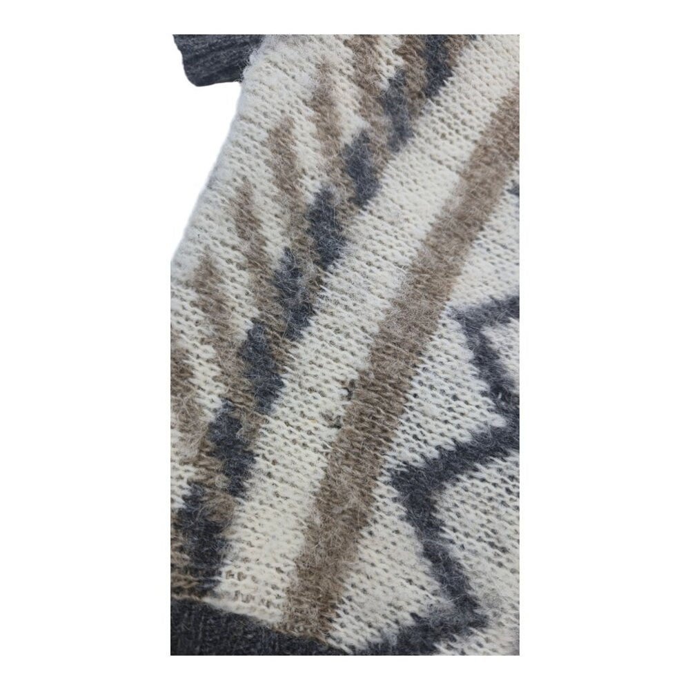 Vtg Alafoss Icewool  Sweater Women S Turtleneck Preppy Grandmacore Cable Knit - Picture 6 of 13